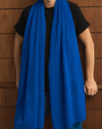 Cashmere Sapphire Blue Wrap - Cara Cashmere