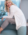 Ivory Longline Silk Cashmere Cardigan