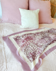 Cashmere Silk Mauve Faded Leopard Scarf