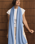 Cashmere Soft Cornflower Wrap