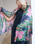 Silk Cashmere "Take me Away" Scarf