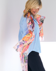 Silk Cashmere "The Cottage Garden" Scarf