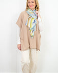 Cotton Cashmere Topper - Sand - Cara Cashmere