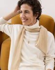 Cashmere Caramel Skinny Scarf