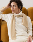 Cashmere Caramel Skinny Scarf
