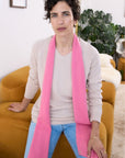 Cashmere Soft Rose Skinny Scarf