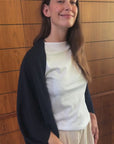 Cashmere Dark Navy Shrug