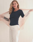 Aura Cashmere Scarf - Nude