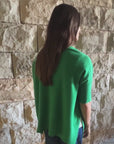 Cashmere Tropical Green Oversized Knit
