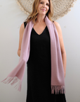 Cashmere Soft Pink Lara Scarf - Cara Cashmere