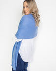 NEW Cornflower Blue Cashmere Wrap - Cara Cashmere