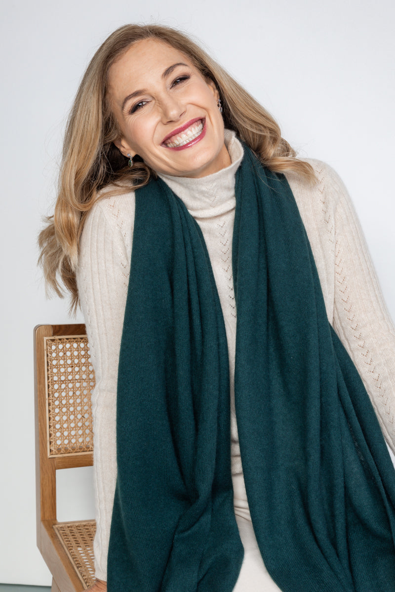 Forest Cashmere Wrap - Cara Cashmere