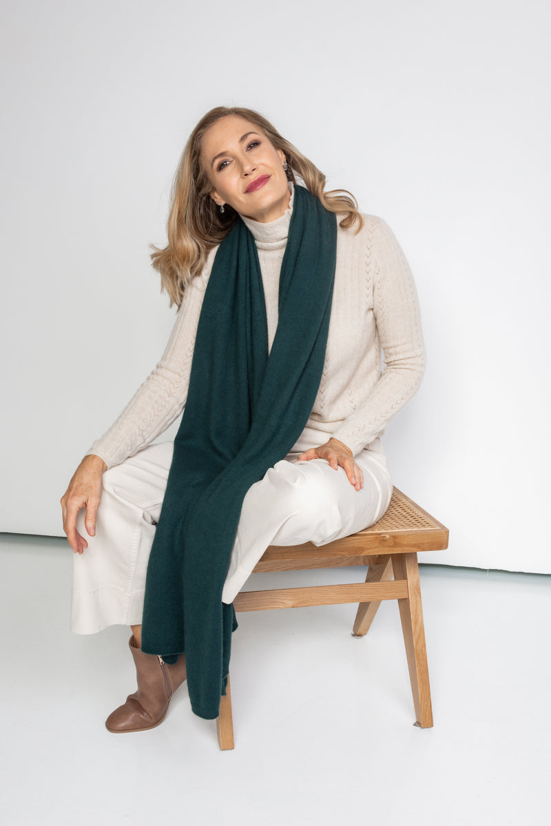 Forest Cashmere Wrap - Cara Cashmere