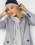 Reversible Cable Knit Cashmere Beanie - Cara Cashmere