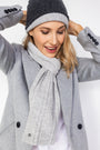 Reversible Cable Knit Cashmere Beanie - Cara Cashmere