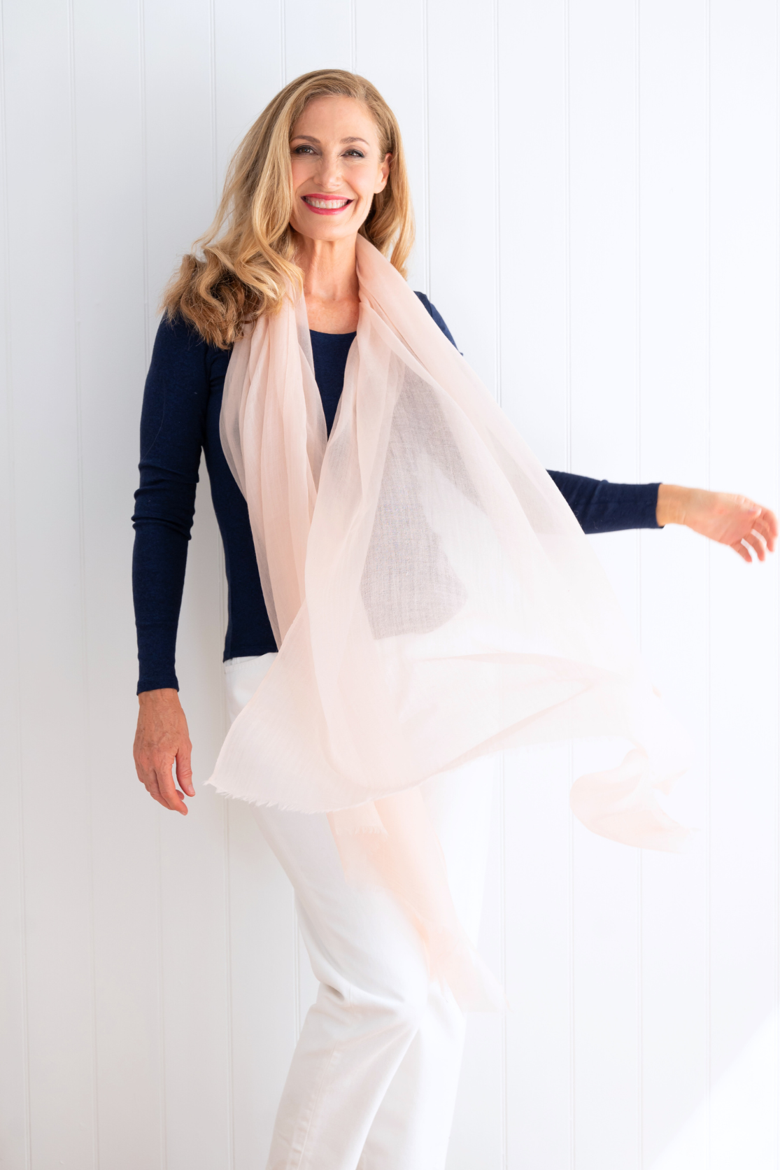 Nude Aura Cashmere Scarf - Cara Cashmere