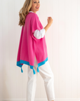 Spring Poncho Topper - Rose Pink - Cara Cashmere