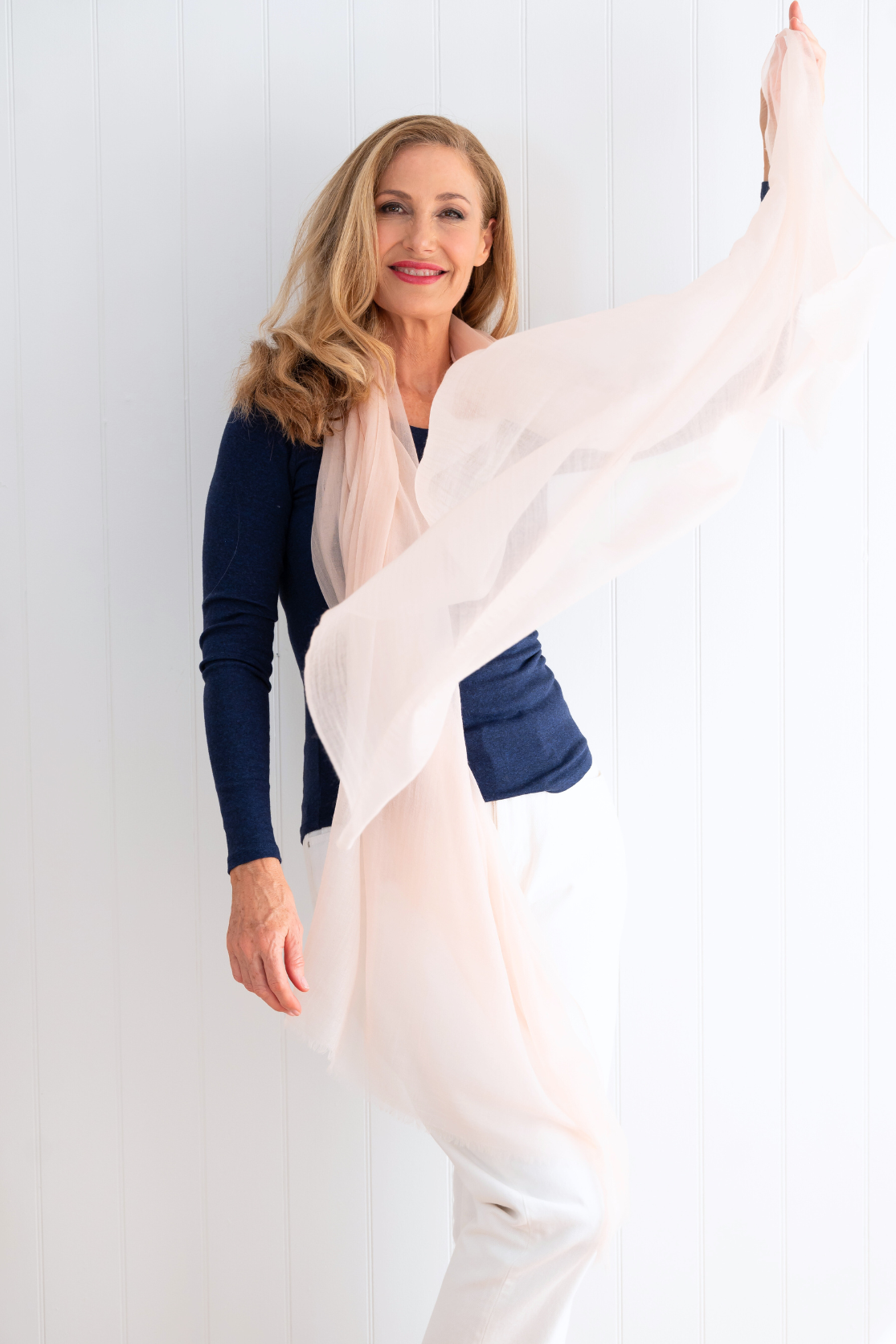 Nude Aura Cashmere Scarf - Cara Cashmere