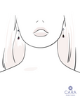 Boulder Opal and Dark Blue Sapphire Silver Long Drop Earrings - Cara Cashmere