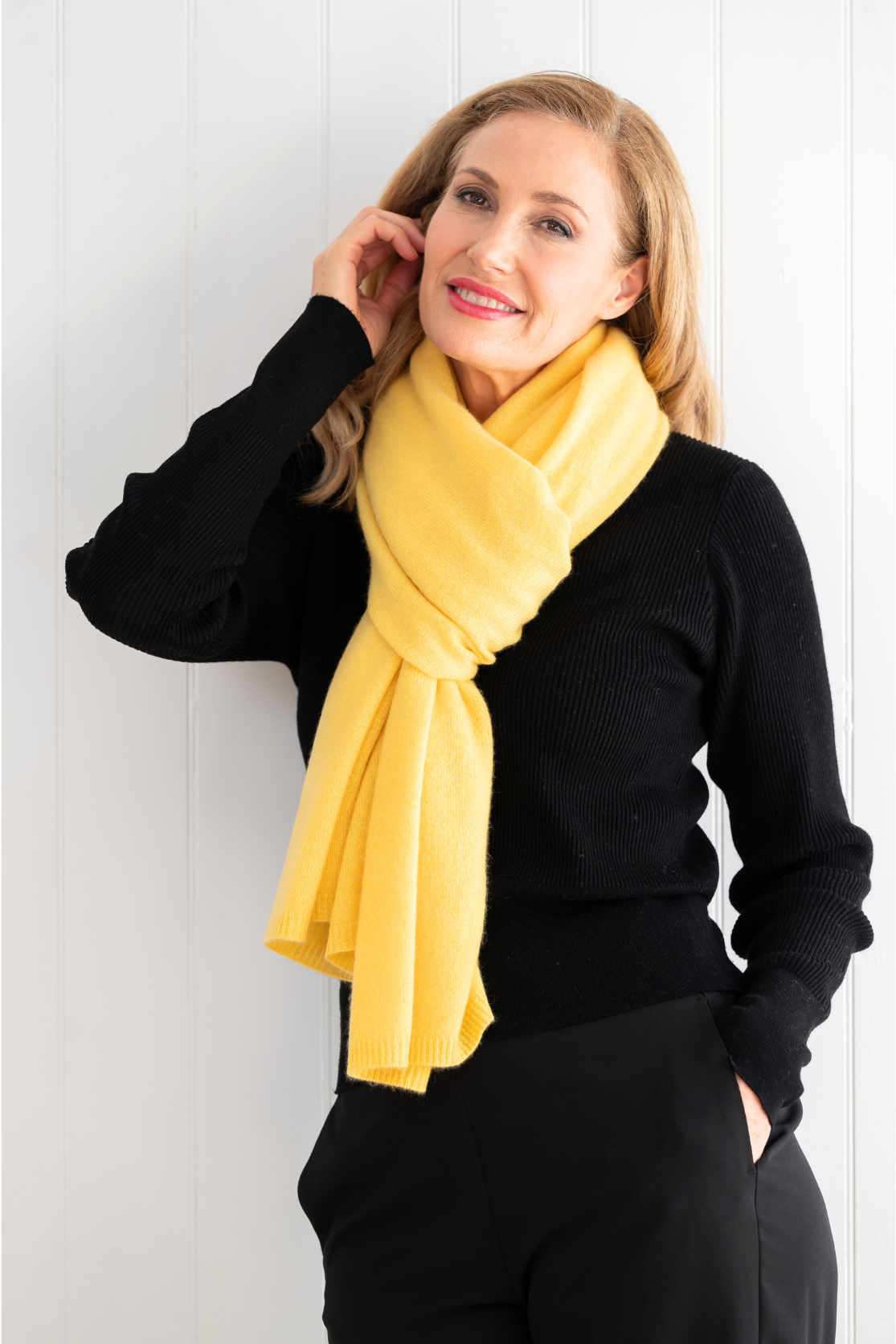 Cashmere Wrap - Golden Wattle - Cara Cashmere