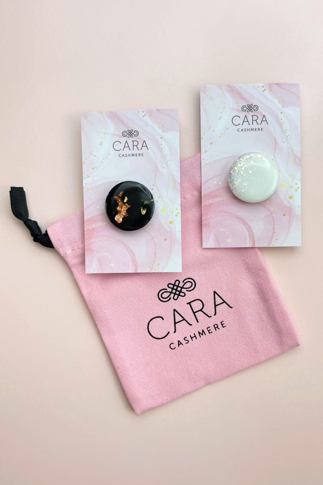 Resin Reversible Magnet Brooch - Cara Cashmere