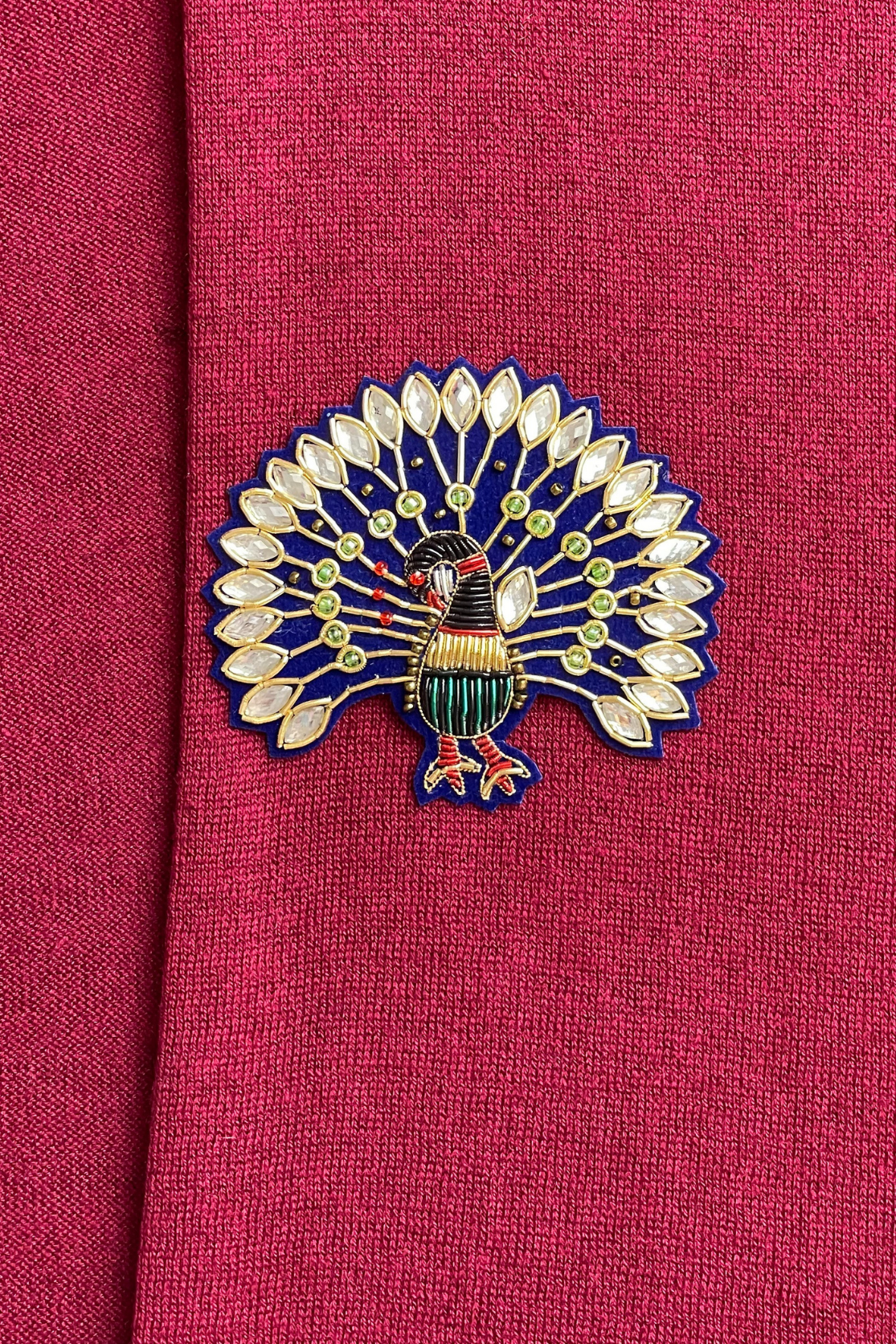 Embroidered Magnet Brooch - Cara Cashmere