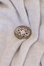 Cara Celtic Silver Ruby Magnet Brooch - Cara Cashmere