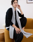 Cashmere Black Crew Jumper - Cara Cashmere