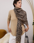 Leopard Cashmere Scarf