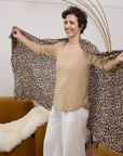 Leopard Cashmere Scarf