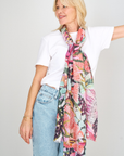 Silk Cashmere "A New Leaf" Scarf - Cara Cashmere