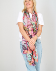 Silk Cashmere "A New Leaf" Scarf - Cara Cashmere