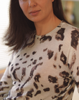 Cashmere Artic Leopard Print Jumper