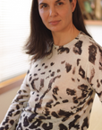 Cashmere Artic Leopard Print Jumper