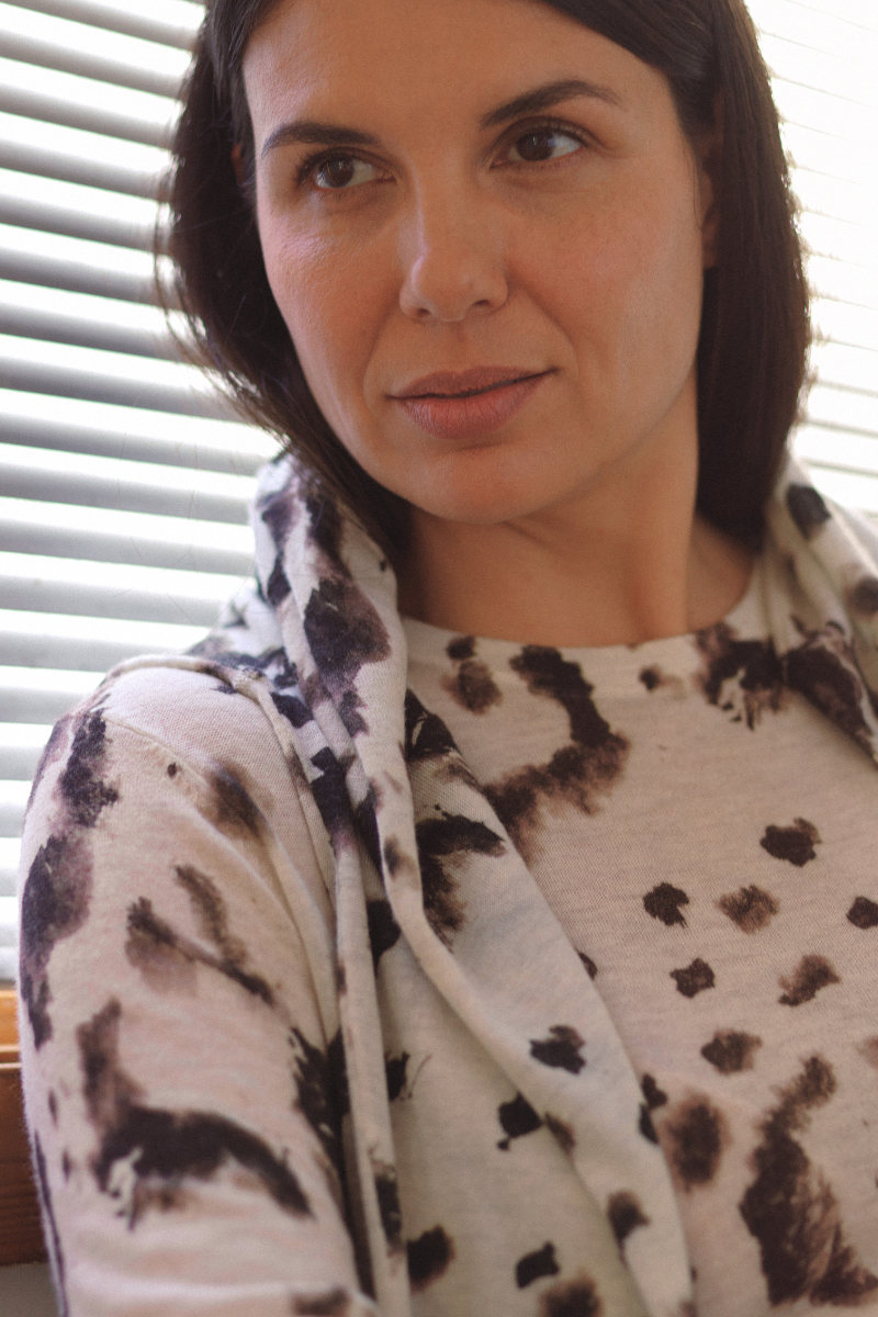 Cashmere Artic Leopard Print Jumper