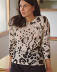 Cashmere Artic Leopard Print Jumper