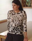 Cashmere Artic Leopard Print Jumper