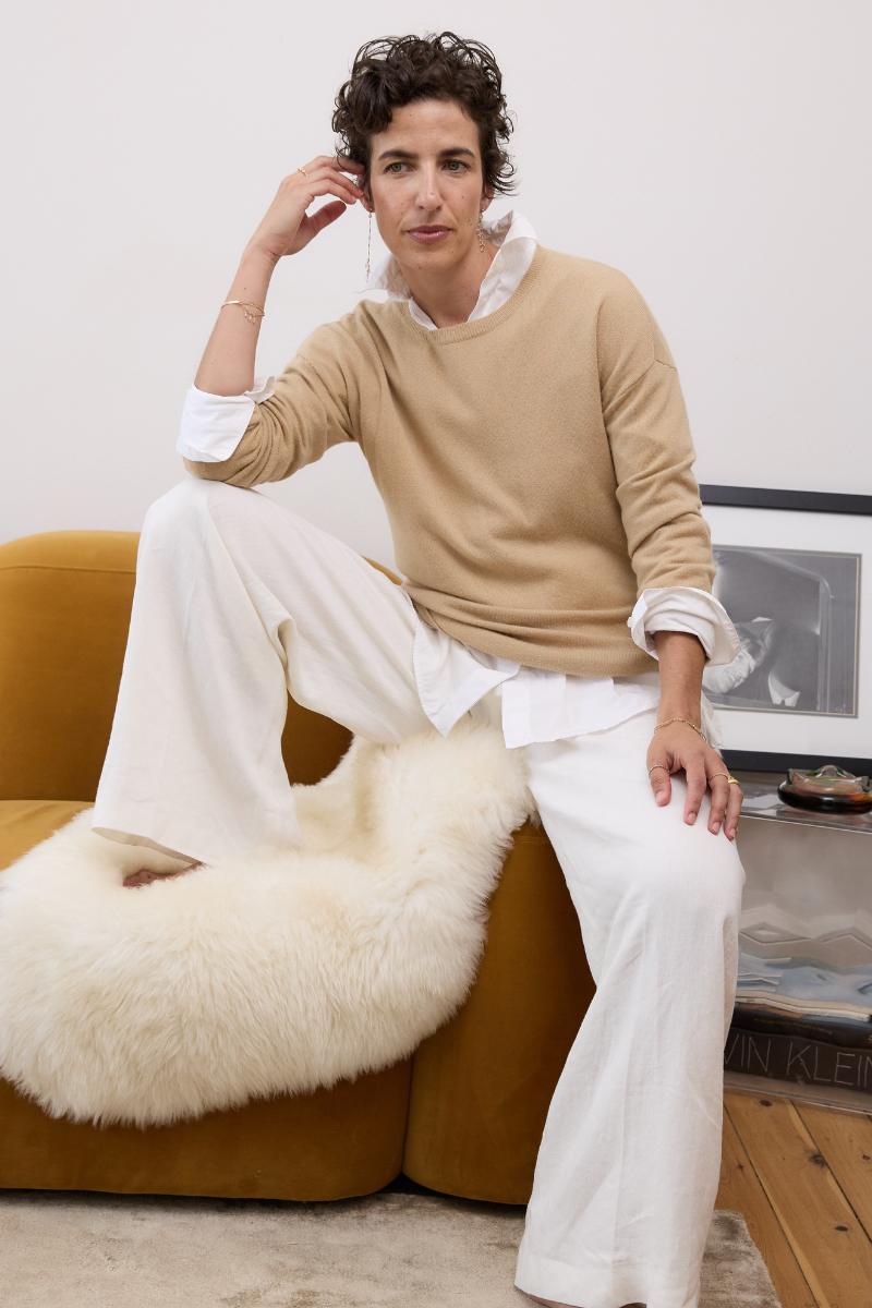 Cashmere Caramel Crew Jumper - Cara Cashmere