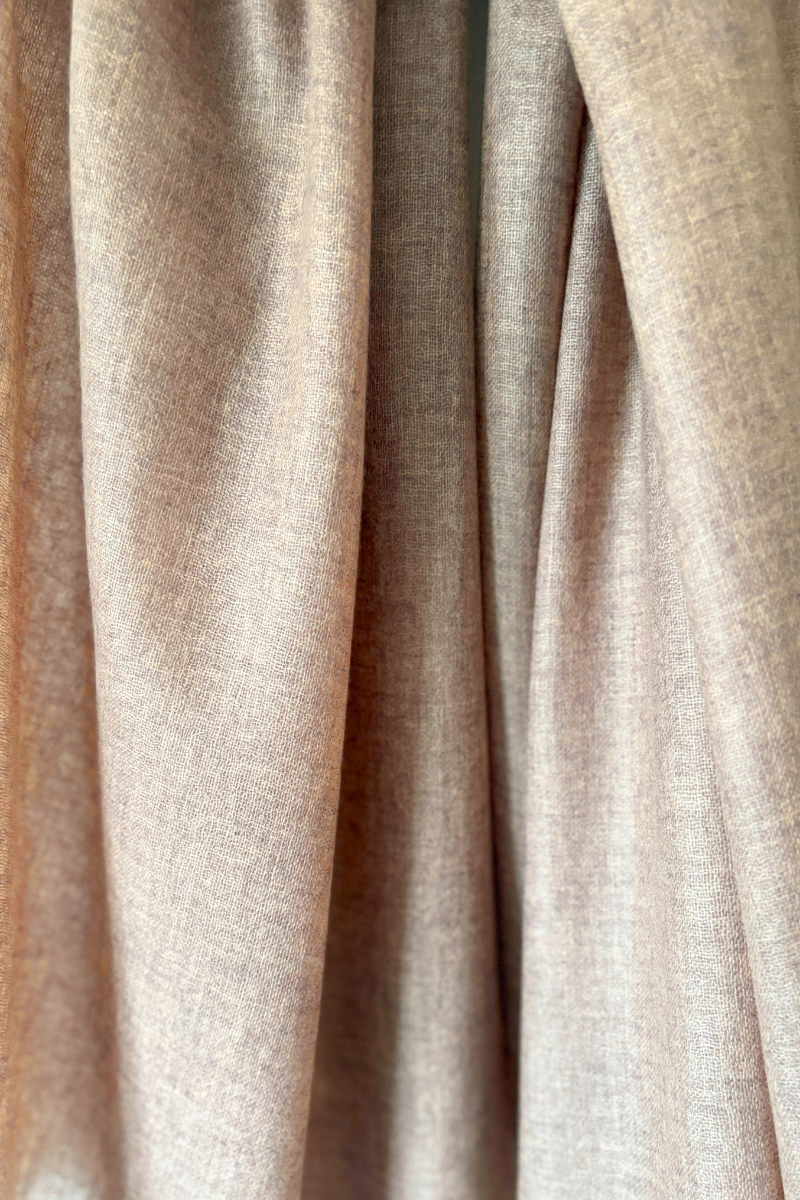 Cashmere Caramel Fine Woven Scarf