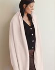 Cashmere Champagne Knit Wrap - Cara Cashmere