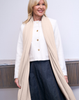 Cashmere Champagne Knit Wrap - Cara Cashmere