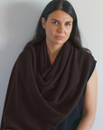 Cashmere Chocolate Wrap - Cara Cashmere