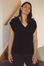 Cashmere Eclipse Black V Neck Tank - Cara Cashmere