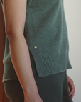 Eucalypt Eclipse V Neck Tank - Cara Cashmere