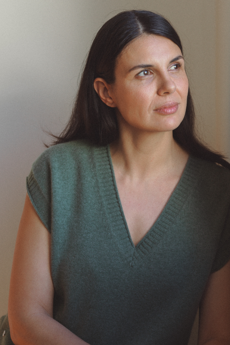 Eucalypt Eclipse V Neck Tank - Cara Cashmere