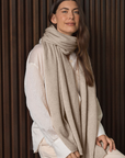 Cashmere Natural Wrap - Cara Cashmere