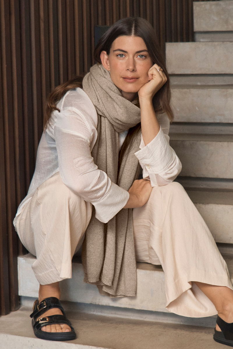Cashmere Natural Wrap - Cara Cashmere