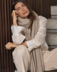 Cashmere Natural Wrap - Cara Cashmere