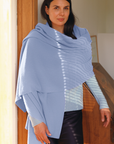 Cashmere Pale Lilac Knit Wrap - Cara Cashmere