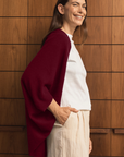 Cashmere Ruby Red Shrug - Cara Cashmere
